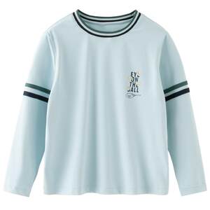 
David Bella children's long-sleeved T-shirt 2026 spring new boys' medium and large children's antibacterial casual sports contrast tops