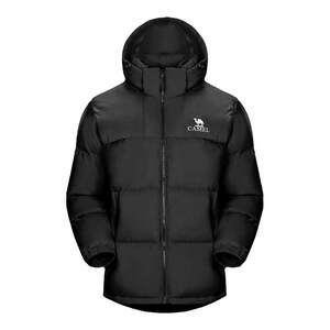 [Camel Little Sun] Short down jacket for women's winter couple thickened hooded down jacket for women's clothing for women
