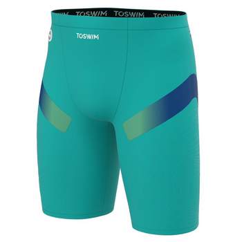 TOSWIM knee-length swimming trunks are quick-drying and prevent embarrassment