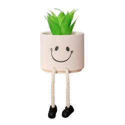 Simulated green plant stilt doll small ornaments