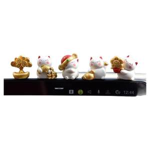 
Cute lucky cat car ornaments car interior accessories car center console screen computer display decoration products for women