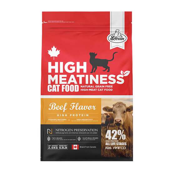 
Canada's Schreen exports natural, full-price, high-meat nutrition, kitten, adult cat, universal breeding cat food staple food