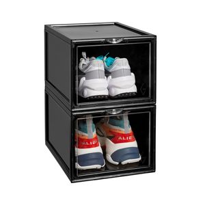 
GOTO basketball shoes storage transparent shoe box shoe cabinet acrylic display stand moisture-proof and oxidation-proof back opening collection display