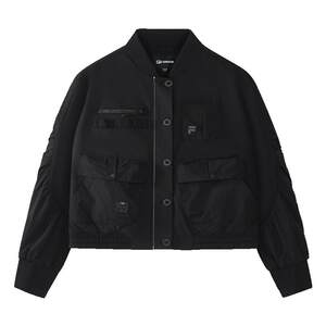 
FILA FUSION Fila trendy brand woven jacket women's 2026 spring new fashion loose short work jacket