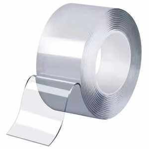 Nano double-sided adhesive traceless strong high viscosity magic transparent tape insert fixed water washing fixed stick adhesive stick