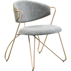 Light luxury chair for girls Internet celebrity iron art fashion creativity