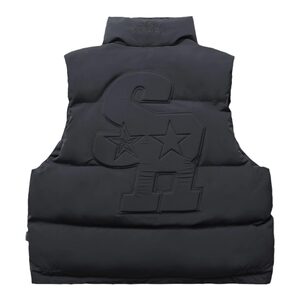 STA X RMD SR national tide autumn and winter thickened three -dimensional embroidered cotton vest American retro leisure vest men