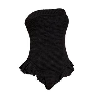 
[Same style as Zhao Jinmai] Limone one-piece swimsuit women's tube top covering belly vacation seaside beach swimsuit hot spring