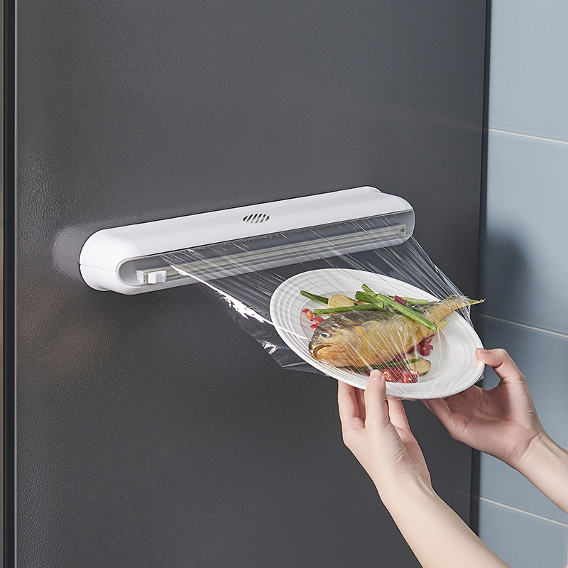 一次性保鲜膜套食品级专用切割器家用经济装厨房罩盒磁吸冰箱神器