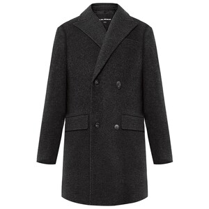 
[Double-breasted/mid-length] Lilanz official woolen coat men's winter business men's wool coat