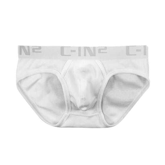 
C-IN2 men's underwear pure cotton 3 pairs comfortable low waist breathable U convex large bag sexy briefs men's bottoms
