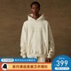 阿伦777 Fear Of God Essentials 22FW植绒压花字母套头卫衣帽衫