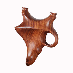 
Special-shaped flat leather slingshot African sand iron solid wood blocking Tianbi reflexion high power high-end accuracy adult strong personality