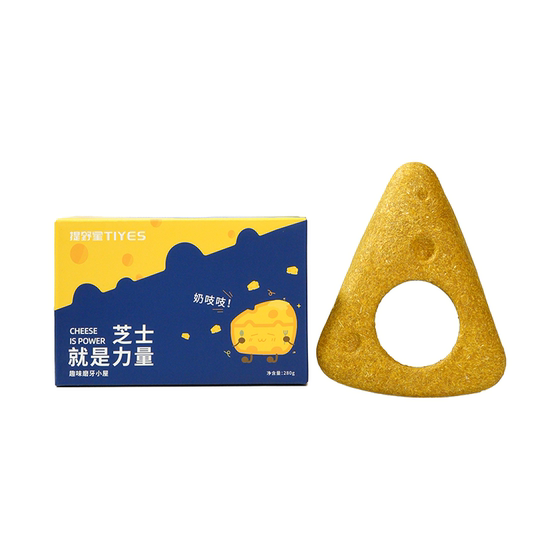 
Tiye Star Hamster Teething Stick Cheese House Golden Bear Teething Artifact Snacks Relief Toy Landscaping Daily Supplies