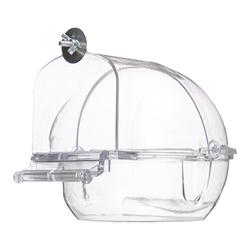 Budgie Bath Basin Bird Supplies Small Bird Peony Black Phoenix Plug-in Transparent Shower Room Bath Box Can Be Pulled Out