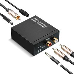 Koaxiální Audio Převodník Spdif Digitální Optické Vlákno Na Lotus Kabel Analogový Aux Audio Duální Lotus Tv Adaptér Ps4 Tv Výstup Audio Kabel