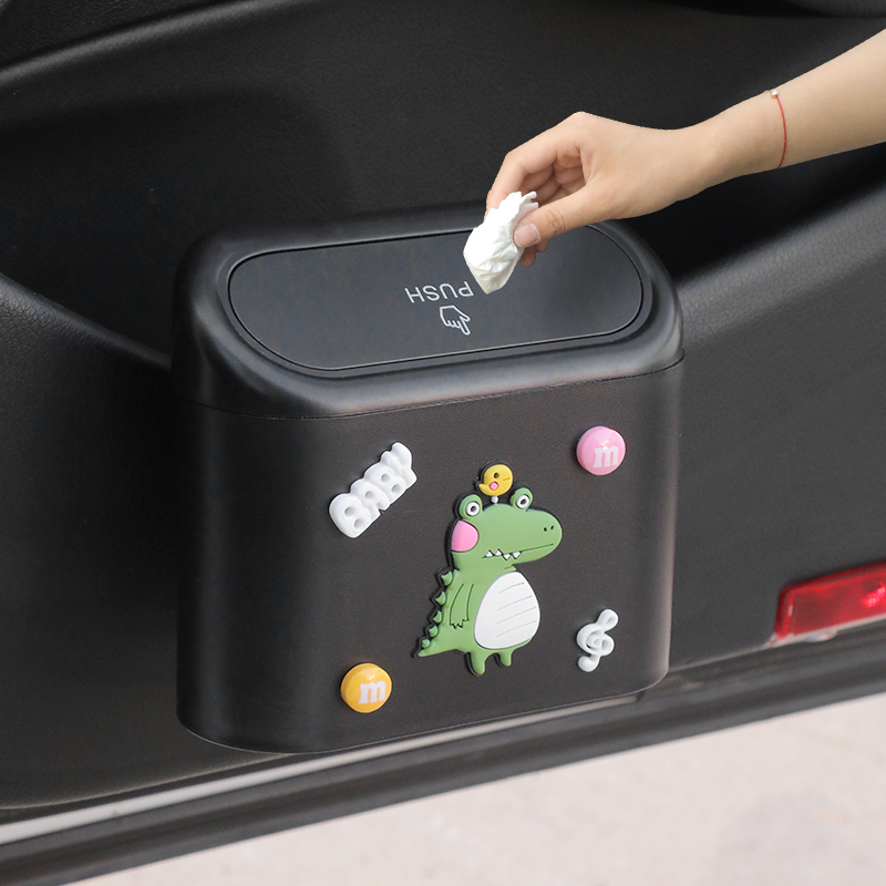 贝嘉曼 车载垃圾桶汽车内用创意可爱车挂式车用置物桶收纳垃圾袋车上用品