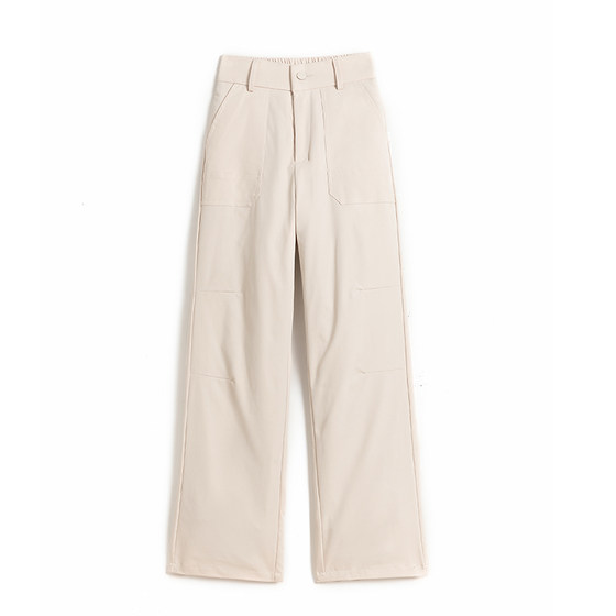 
Yalu suit straight down pants for women's outer wear 2025 new fashion hot style winter thickened warm and cold-proof cotton pants