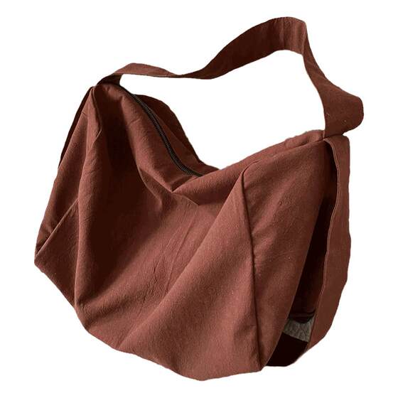 
Bags Women's Crossbody Canvas Bag New Large Capacity Lightweight Sports Outdoor Leisure Men's and Women's Commuting Shoulder Dumpling Bag