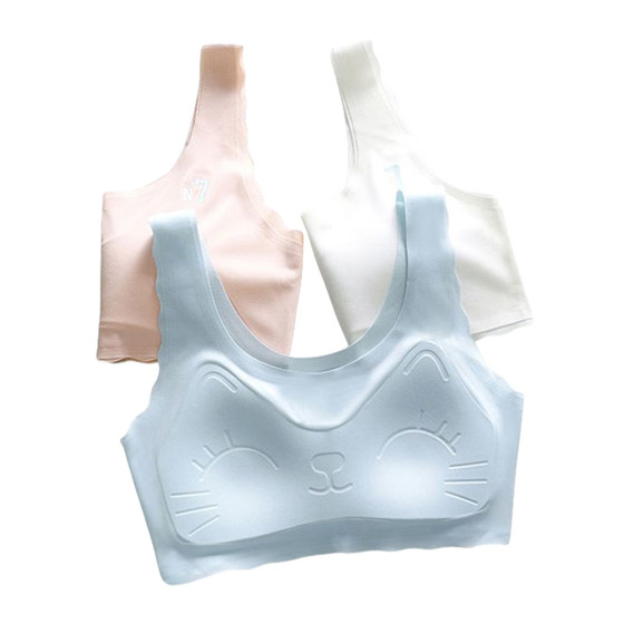 
Girls' underwear fixed cup without marks underwear girls' development vest stage 2 and 3 stages of junior and senior high school students' bra