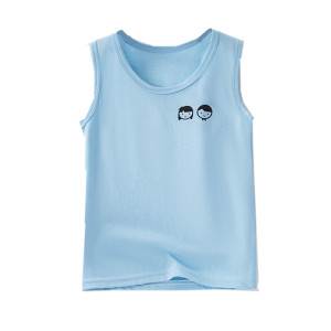 
Children's vests worn inside pure cotton summer thin boys and girls baby boys hurdle sleeveless bottoming underwear singlet