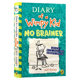 现货2023新品小屁孩日记18精装 Diary of a Wimpy Kid 18 No Brainer 8-12岁英文原版青少年儿童幽默小说课外读物桥梁章节故事书