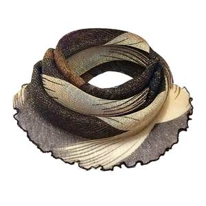 Spring and summer newly -changing silk scarf sunscreen gauze scarf, fashionable wild hanging ear -type cervical neck neck jacket mask
