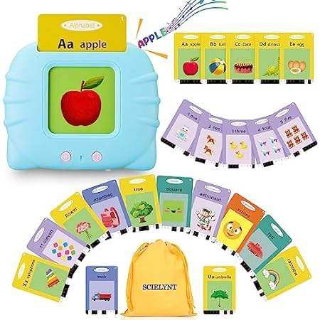 SCIELYNT Talking Flash Cards Speech Therapy Toys - 336 Si