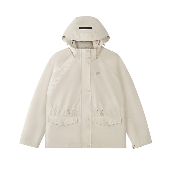 
FILA FUSION Fila trendy brand woven jacket women's 2026 spring new fashion casual loose hooded top