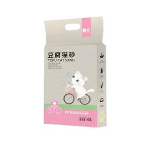 Tofu cat litter deodorant cat litter Tofu sand water absorption and clumping green tea tofu sand vacuum-installed toilet flushing cat supplies
