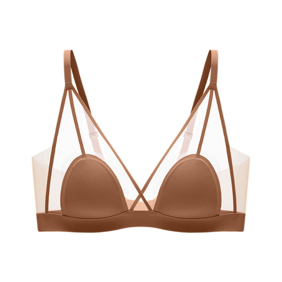 [Coco Little Ears] Ives Wireless Red Underwear Set French Sexy Small Seamless Bra