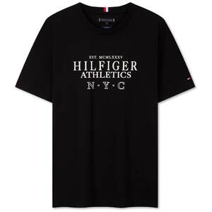 
Tommy spring and summer men's pure cotton casual simple letter print solid color round neck inner bottoming short-sleeved T-shirt top