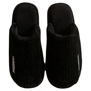 5 pairs of warm thick-soled cotton slippers for home use