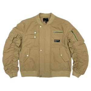 
Quilted flight jacket men's workwear military jacket warm Japanese retro threaded collar couple baseball uniform women's trendy