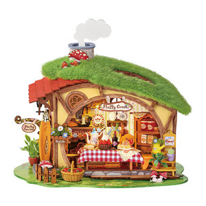 Ruolai diy cabin Rong Rong Sen Youhui assembled model house miniature scene building blocks girls Children's Day gift