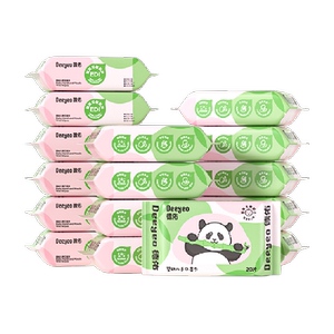 
[Pull-down discount] Deyou infant and toddler wet wipes portable thickened hand and mouth wet tissues for babies