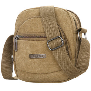 Universal small bag mini one-shoulder crossbody bag men's canvas backpack summer portable casual men and women's bag hanging bag trendy