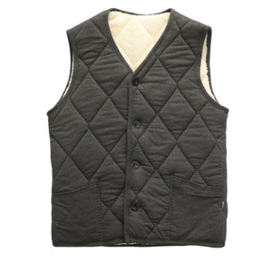 Interpretation of cost-effectiveness! Imitation lamb wool lining ~ dense and warm! Winter men's V-neck cotton vest vest