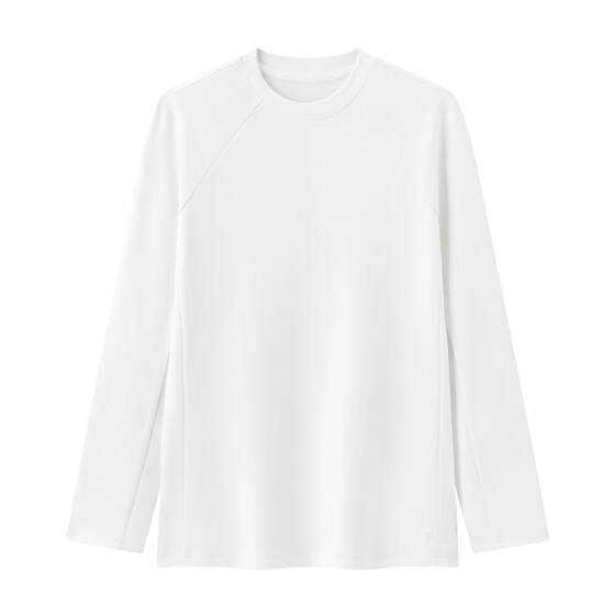 
Thumb white small T hot T-shirt raglan long-sleeved T-shirt autumn new warm anti-static T-shirt men and women bottoming shirt