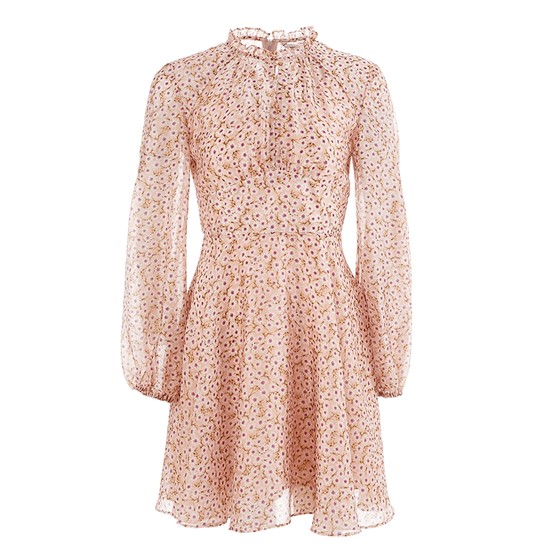 
Migaino elegant dress early autumn new style wood ear print high waist slim skirt