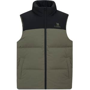 Camel women's down jacket vest 2025 autumn and winter white thin short style outer wear warm thickened vest jacket for women