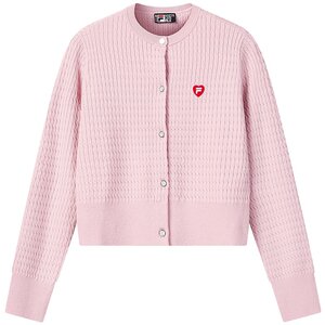 
Yang Mi's same style FILA is about to take off Blush Sweater Women's Knitted Jacket Spring New Year's Casual Top