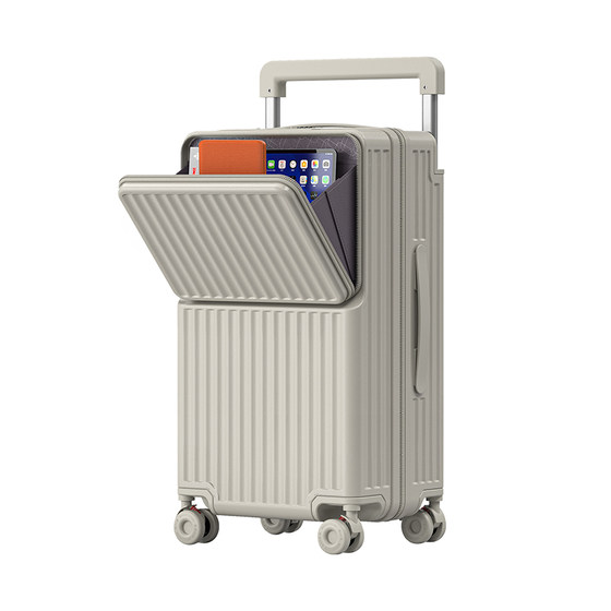 
New Big Mouth Monkey Wide Trolley Suitcase Large Capacity Front Opening Suitcase Shock Absorbing Trolley Suitcase Multifunctional Luggage