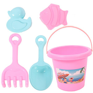 Children's beach toy set baby shovel bucket men and women children playing with sand digging hourglass sand truck tools batch delivery
