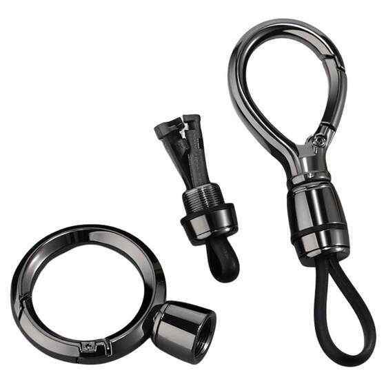 Car key chain pendant metal simple key chain waist buckle pendant for men and women anti-lost lock car key chain