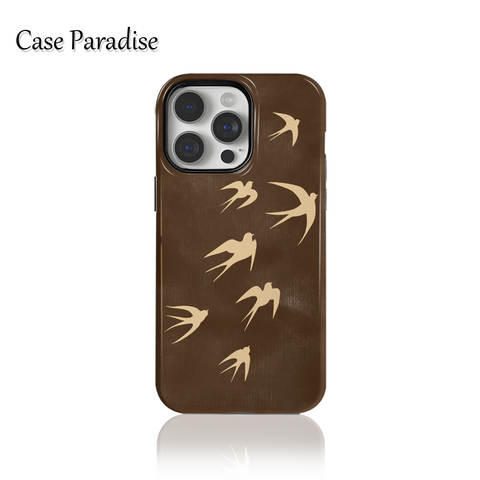 Swallow Bird Pattern for iPhone Case