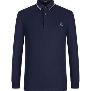 
[Warm velvet] Seven brand clearance long-sleeved polo shirt men's autumn and winter thick business casual grinding lapel T-shirt shirt