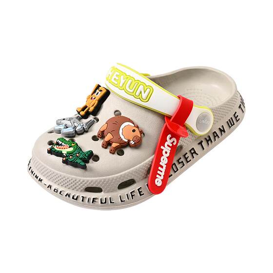 
Shanhaijing Children's Croc Shoes Boys' Slippers Summer 2026 New Anti-Slip Soft Bottom Beach Sandals Cartoon Slippers
