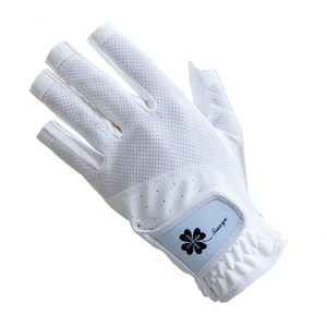 2 Double -free free shipping golf gloves Women's anti -slip silicone gloves dew fingers breathable can touch the screen 1 double installation