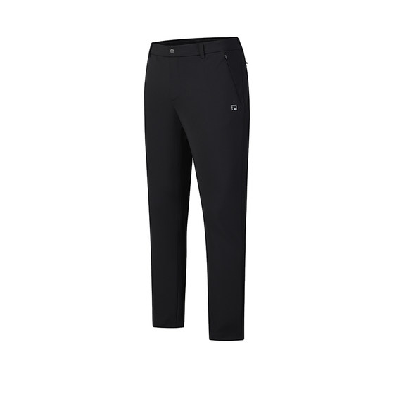 
FILA official men's knitted trousers 2024 winter new golf sports basic sun protection straight-mouth pants